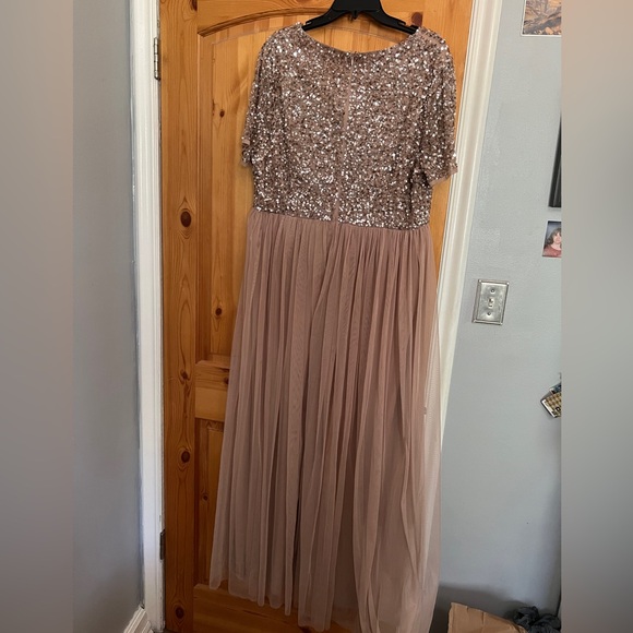 ASOS Sequin Floor Length Dress - Picture 2 of 5